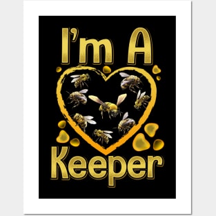 I'm A Bee Keeper Beekeeping Tee Honeybee Apiarist Beekeeper Posters and Art